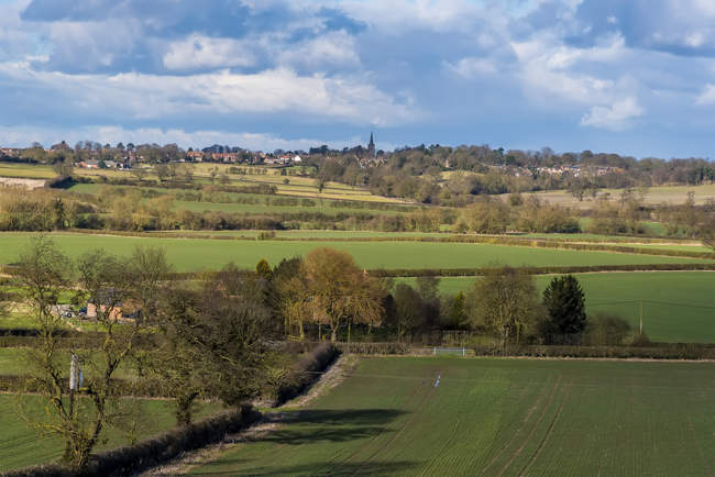 A view from Ambion Hill, part of the Battle of Bosworth
