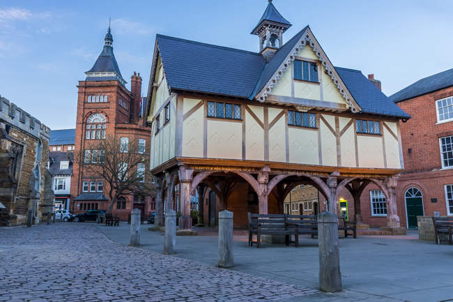 Old Church Square in Market Harborough