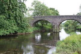 Cardross Bridge over the river Forth close to
