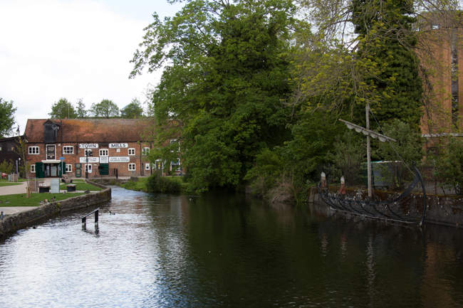 Views of the River Anton from Bridge Street