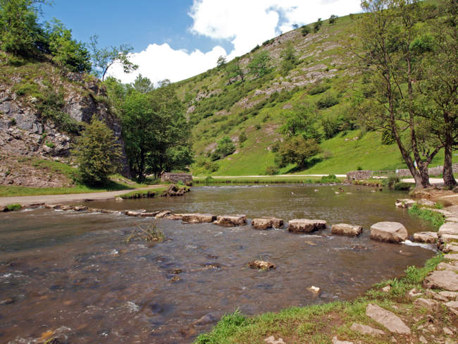 Stepping stones in Dovedale