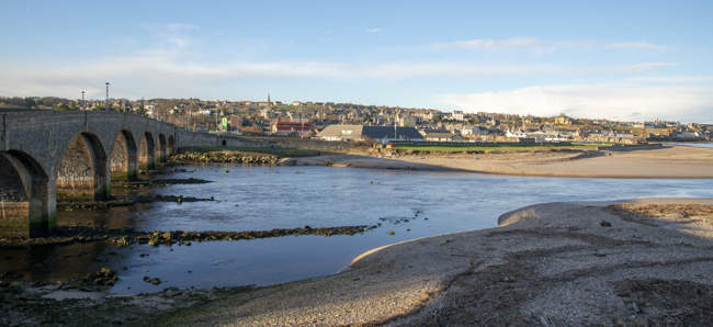 Banff from Macduff across the River Deveron