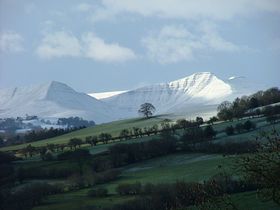 Pen y Fan from just above the village of Boughrood &copy; Danny Kelleher 