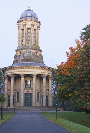 The circular United Reform Church, Saltaire, Bradford