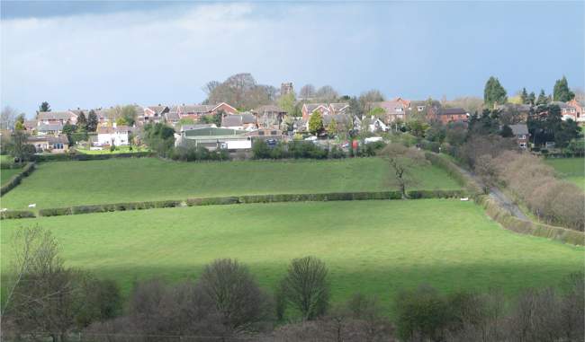 Bramshall Village from the Stafford Road &copy; Jean Tuck