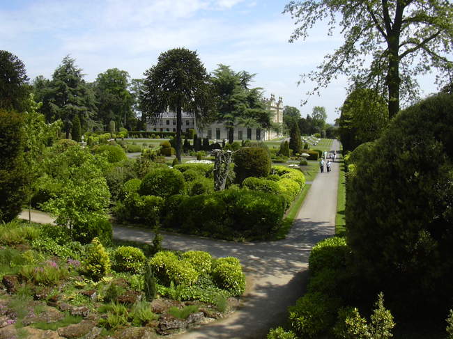 Gardens and Hall from Summerhouse &copy; Steve Willimott