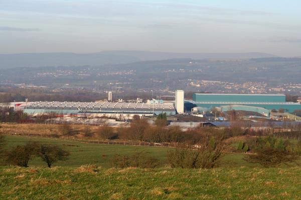 Industrial estate in Burnley, Lancashire.