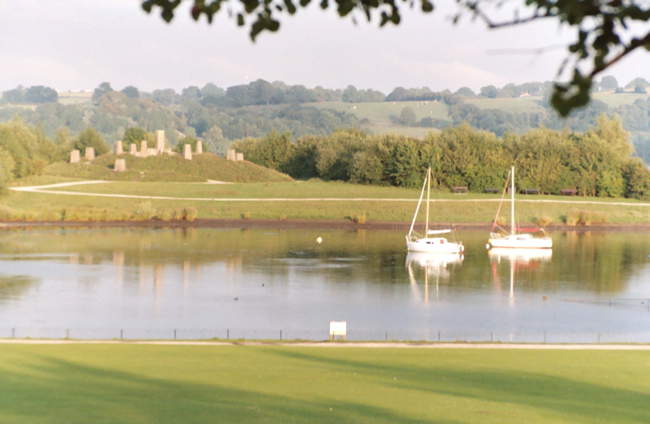 Carsington boats and stones &copy; David Oakley-Hill