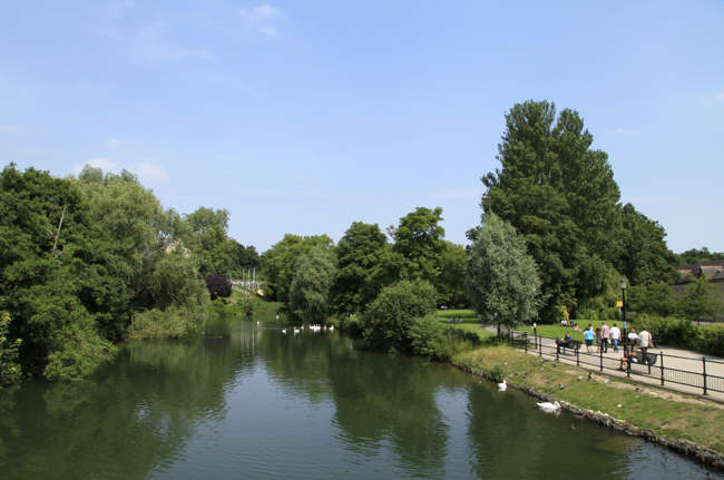 View Along River Avon in Chippenham
