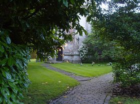 Entrance into the parish church &copy; Marcus Lionel Judge