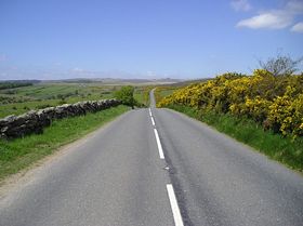 Open Road over the Moor &copy; Geoff Taylor