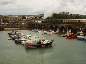 View of Folkeston Harbour. &copy; Michael Hancock
