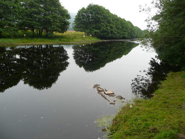 River behind Garve Hotel 