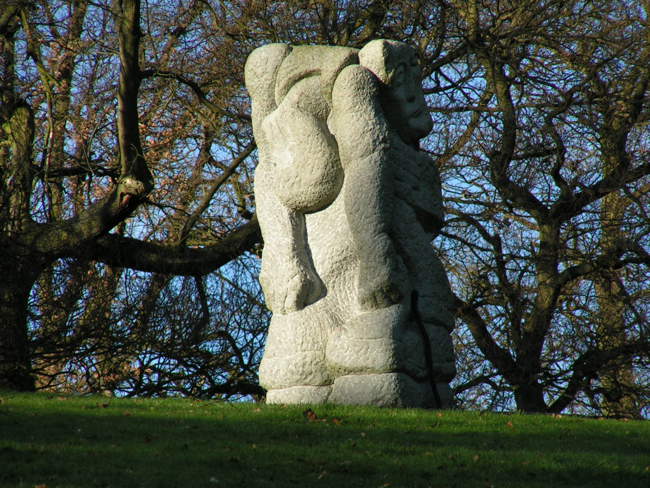 This modern statue was unveiled by Prince Charles in the Town Park, Glenrothes &copy; Ian Sloan