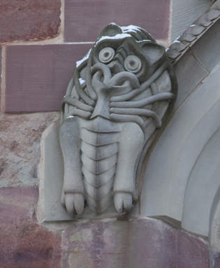 Stone Carving on halesowen Church