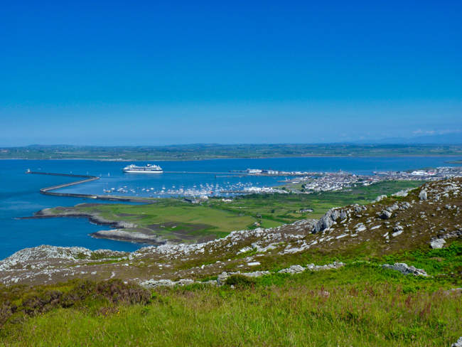 A ferry to Ireland sails from the port of Holyhead