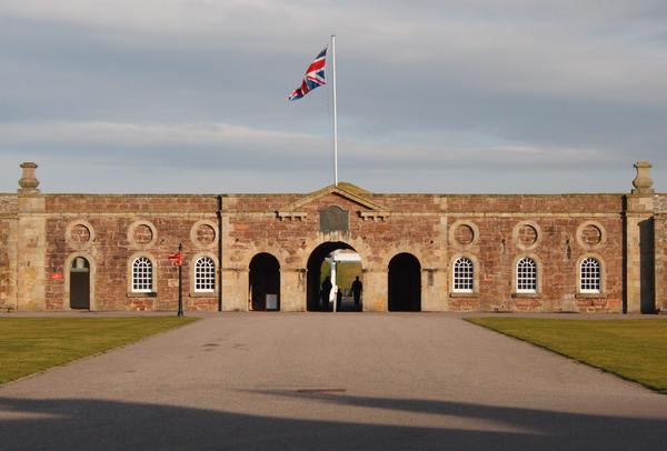 Fort George with Union Flag flying