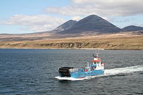 Car ferry crossing Sound of Islay with the Paps of Jura in Background &copy; Hugh McDowall