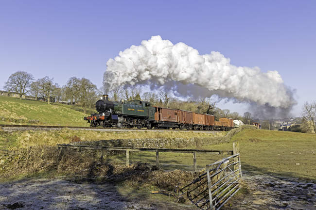 GWR Large Prarie No. 4144 on the Keighley and Worth Valley Railway