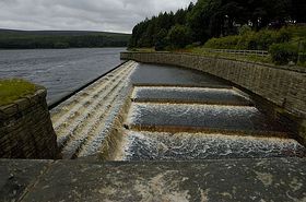 Langsett Dam in Flood &copy; Richard Southwell