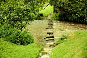 Stepping stones &copy; Peter Dickinson