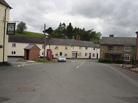 Llandyssil village centre &copy; Berenice Baynham