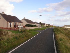 Entering Lower Bayble village &copy;  Iain Maciver 