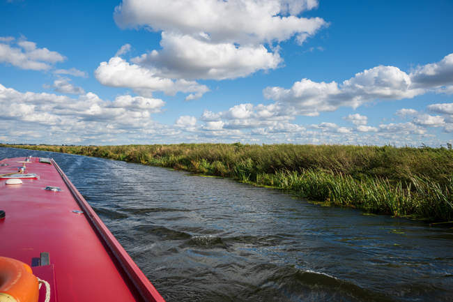 Fenland sky near March as seen from a narrow boat