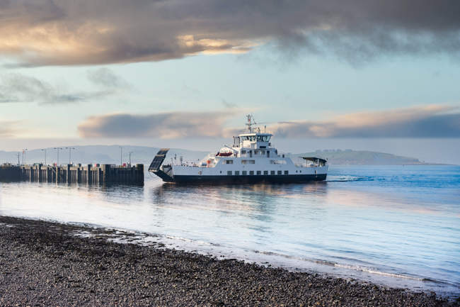 Largs to Millport Ferry Approaching the Pier ©James - stock.adobe.com Largs to Millport Ferry Approaching the Pier