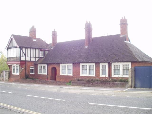 Queen Ann's Hospital, Newport Pagnell, built in 1891 on the site of a hospital dedicated to St. John which was built in 1615. &copy; www.newport-pagnell.co.uk