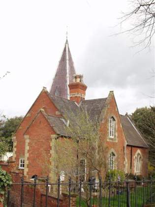 Spire Cottage. This was originally called Cemetery Lodge, built around 1860 and was used to carry out burial services for non believers of Newport Pagnell. &copy; www.newport-pagnell.co.uk