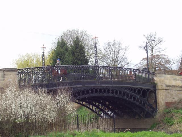 This bridge was built in 1810 and is, I believe, the oldest cast iron bridge still carrying a full traffic load anywhere in the world. It was cast in Rotherham and transported down to Newport Pagnell by barge and road. &copy; www.newport-pa