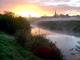 Newton church daybreak 15/10/07 &copy; Allan Taylor