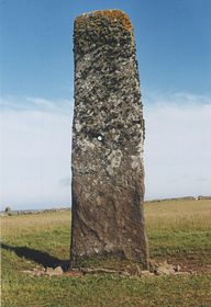 Standing Stone in North Ronaldsay &copy; Fabio Sassi