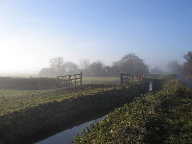 Somerset Levels in the Mist &copy; Rod Morris