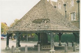 Buttercross and stocks, Oakham market place &copy; c s