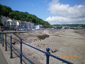 Oystermouth promenade [castle on the right in the distance] &copy; Philip Cookson