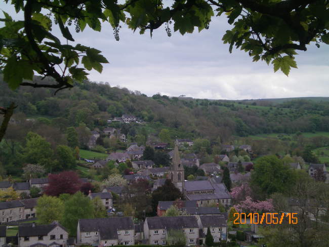 Parwich from above &copy; Philip Cookson