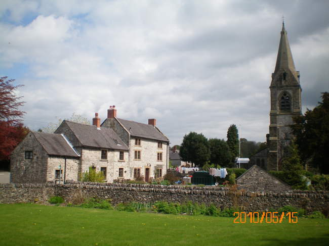 Parwich village green and church &copy; Philip Cookson