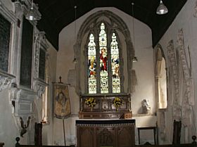 Interior of St Nicholas' Church, Piddington &copy; Goldie Dixon