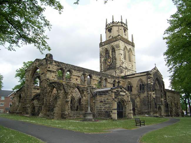 All Saints mainly 15th century badly damaged during the time of Civil War &copy; Stan Walker