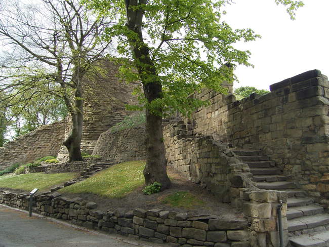 Pontefract Castle the steps leading to the Gatehouse &copy; Stan Walker