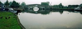 Potter Heigham Bridge from a distance in the early morning &copy; Rachel Bellamy
