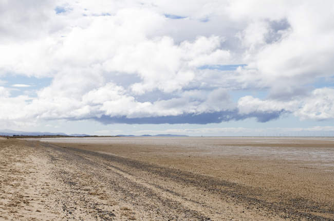Deserted beach near Prestatyn
