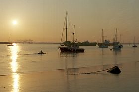 Queenborough's position on Kent's east coast gives great views at sunset &copy; Yvonne Rayfield
