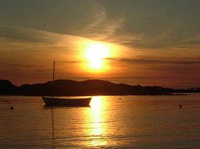 sunset over rhosneigr &copy; Jen Langridge