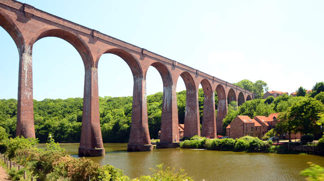 Larpool Viaduct, also known as the Esk Valley Viaduct
