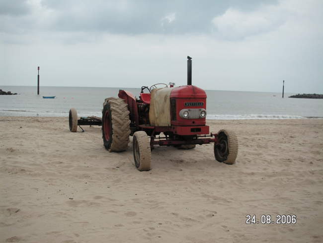Tractor for towing boats off the beach &copy; Nicholas John Batty