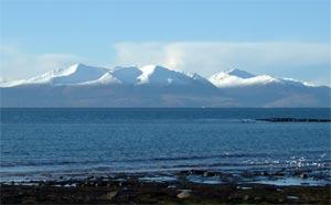 Arran in winter, from Seamill &copy; Avril Rennie