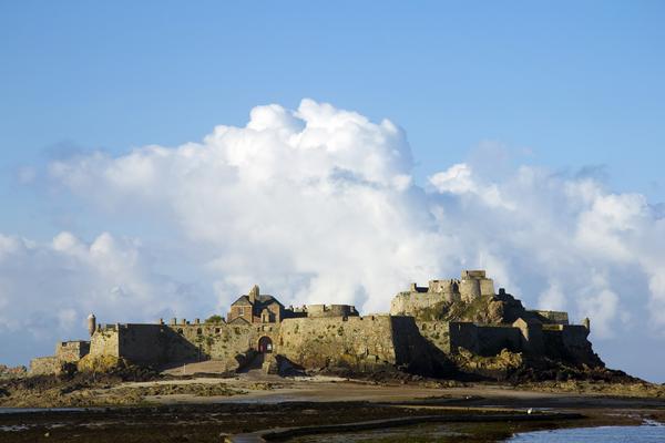 Elizabeth Castle, Jersey on a bright sunny day 